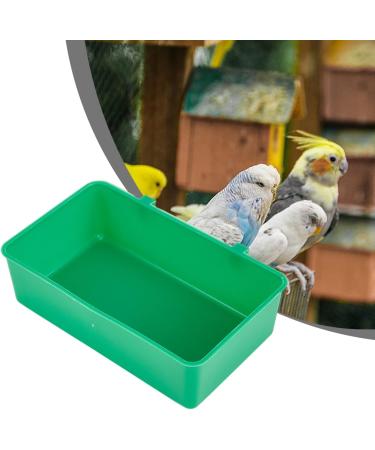 Budgie Bath Bird Food Feeder Cage Accessories Bird Water Bath Tub Pet Bird Bowl Parrots Parakeet Birdbath Cage Hanging - Buy Online on GoSupps.com
