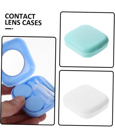 Travel Set Contact Lens Container & Organizer | Healeved Glasses Holder with Mirror | Eye Lens Care Case - Buy Online on GoSupps.com