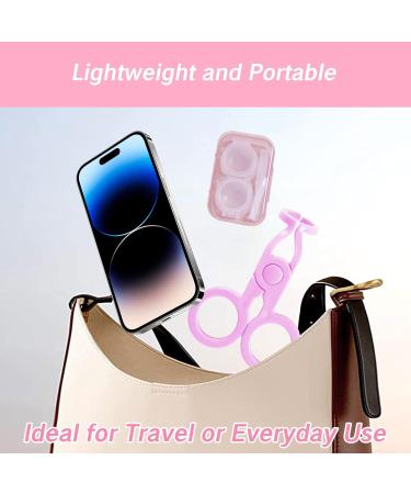 Eye Opener Pink Contact Lens Tweezers Kit - Easy Insertion/Removal Applicator with Case & Travel Tool - Buy Online on GoSupps.com