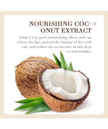 Sadoer Coconut Oil Lip Balm - Nourishing & Hydrating | International Shipping Available - Buy Online on GoSupps.com