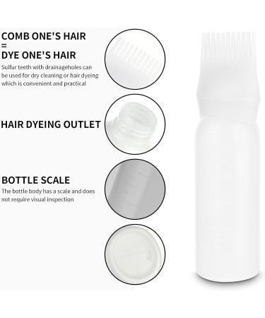Root Comb Applicator Bottle 6 oz - Hair Oil/Dye Brush with Scale - Professional Hair Coloring/Styling Tool - Buy Online on GoSupps.com