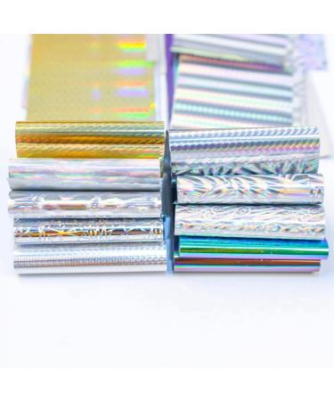 Xptieeck 10 Rolls Nail Foils Polish Stickers Metal Color Starry Paper Transfer Foil Wraps Adhesive Decals Nail Art Decorations - Buy Online on GoSupps.com
