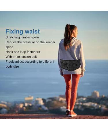 Buy Decompression Back Belt - Inflatable Lumbar & Spinal Traction Device for Lower Back Pain Relief (Black) | International Shipping Available - Buy Online on GoSupps.com