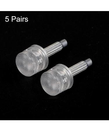 sourcing map 5 Pairs TPU High Heel Tips Shoes Replacement Tap Caps for Women High Heel Shoes 3mm Pin 8mm Round Shape Heel Repair Caps Transparent - Buy Online on GoSupps.com