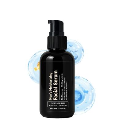 Moisturizer for Men 118ml Natural Moisturizing Lotion Fast Absorbing Facial Solution Nourishing Formula for Daily Night Morning Travel Spa Home Daytime Massage Skin Care