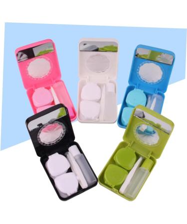 Partykindom 5-Set Blue Schnapps Glasses & Oval Brush Case for Colored Contact Lenses - Beach & Sand Remover Lens Storage - Buy Online on GoSupps.com