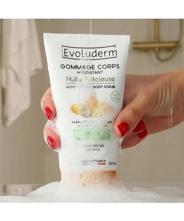  Evoluderm EVOLUDERM - Precious Oil Moisturizing Body Scrub - 150 ml - Made in France - Pack of 3 x 150 ml - Buy Online on GoSupps.com
