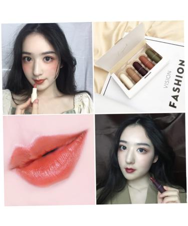 5PCS Mini Capsule Matte Lipstick Kit - Long-Lasting Velvet Moisturizing Waterproof | International Shipping Available - Buy Online on GoSupps.com