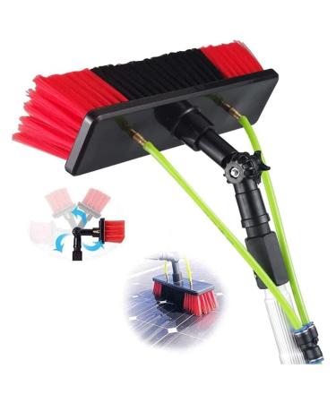 Water Fed Window Cleaning Pole Water Fed Telescopic Brush Photovoltaic Panel Cleaning Tool Brush Head For Cleaning Photovoltaic (Color : 30cm Size : 12m) 12m 30cm