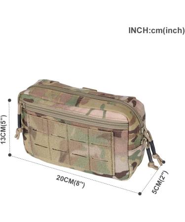 EXCELLENT ELITE SPANKER Tactical Molle Admin Pouch - Utility Tool Pouch for Tactical Vest/Chest/Waist Pack, EDC Bag - Triple-MC - Buy Online on GoSupps.com