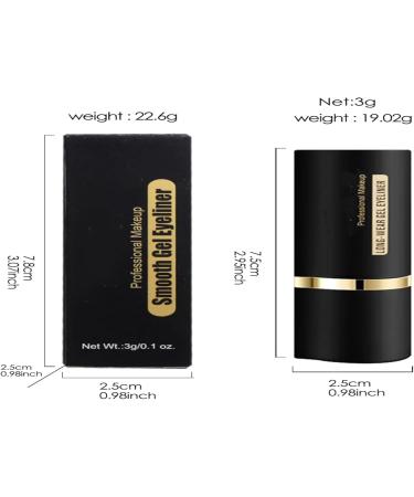 Ayky Long Wear Gel Eyeliner Natural Black Eyeliner Cream Waterproof Rationalu Gel Eyeliner Gel Eyeliner Waterproof Waterproof Long Wear Liquid Eyeliner Pencil (02#) - Buy Online on GoSupps.com