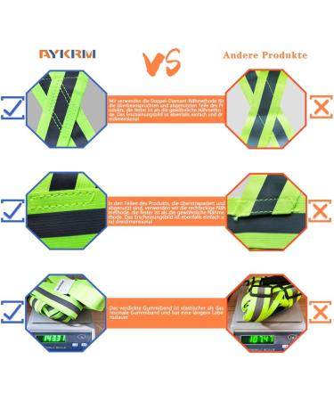Buy Aykrm Adjustable Reflector Safety Vest for Jogging Running & Biking - Reflective Vest for Adults & Kids - Black - Buy Online on GoSupps.com