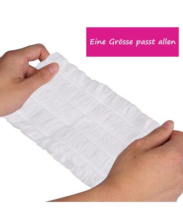 LATRAT 100pcs Disposable Nonwoven Hair Bands | Elastic Hair Accessories for Spa Salon & Makeup - Buy Online on GoSupps.com