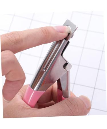 minkissy Fingernail Clipper False Nail Tip Clipper Nail Scissors Coffin Nail False Nails Nail Tool Nails Tools Nail Art Scissors Pedicure Tool False Nail Clipper Manicure Acrylic medium Rosy - Buy Online on GoSupps.com