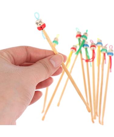 SSWERWEQ Ear wax removal tool 10/20 Pcs Cartoons Cute Mini Doll Ear Picks Wood Bamboo Ear Picks Wax Remover Cleaner Ear Care Tool Random Color (Color : 20 pcs) - Buy Online on GoSupps.com