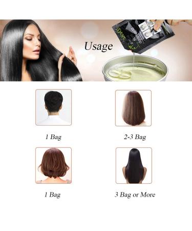 10-Bag/Box Black Semi-Permanent Hair Color Shampoo - Instant Hair Dye - Buy Online on GoSupps.com