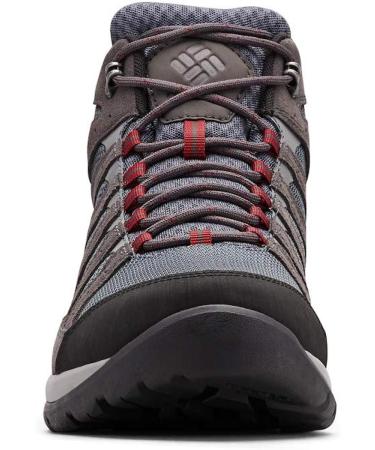 Columbia Men's Redmond V2 Mid Waterproof Hiking Boot - Size 12, Graphite/Red Jasper - Buy Online on GoSupps.com