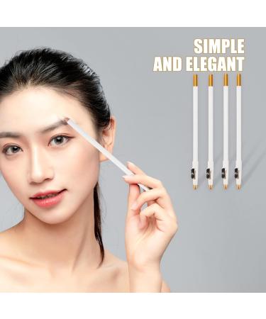 VINTORKY 12pcs Eyebrow Pencil Sharpener Wood Brow Pencil Eyebrow Pencil for Women White Wooden - Buy Online on GoSupps.com