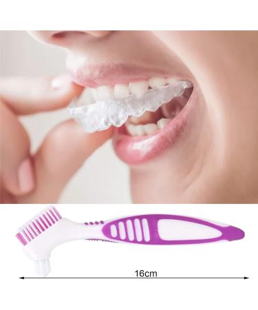 Lacymc Premium Toothbrush Prostheses Set - 2 Pcs Multi-Layer Bristles & Ergonomic Racks (Orange & Lila) - International Shipping - Buy Online on GoSupps.com