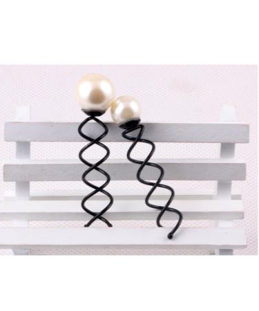 JUSTFOX 2 Magic Hair Clips Spiral | Large & Small Pearl Hair Accessories for Effortless Styling - Buy Online on GoSupps.com