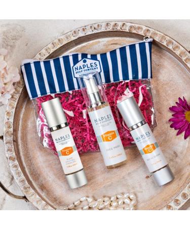Naples Soap Company Vitamin C Radiant Skin Face Care Kit Vegan Gluten-Free Paraben-Free Skincare with Face Wash Serum & Moisturizer - Buy Online on GoSupps.com