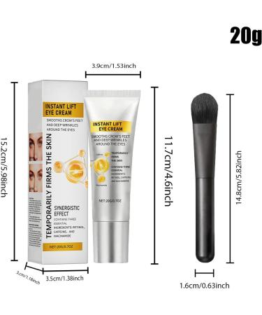  Jingmiger Firming Eye Contour Cream 20g Moisturizing Revitalizing Moisturizing Eye Care Suitable for Women and Men Care Morning Evening Daily Travel Work Weekend Program - Buy Online on GoSupps.com