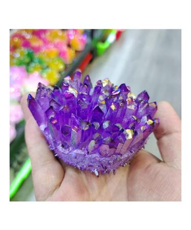 Natural Crystal Electroplate Cluster Stone RawCrystals Rock Specimen Home Decor Gifts Room Decoration Full of Texture