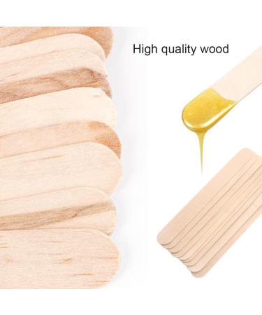 JSKWIKE 20 PCs Wooden Spatula Set for Cosmetics Hair Removal & Ice Cream - Ideal Waxing Sticks - Buy Online on GoSupps.com