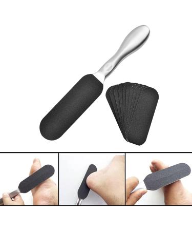 lurora2021 1 Piece Callus Remover Foot File Replacement Sandpaper Foot File Callus File Foot Callus Plane with 12 Sheets Sandpaper Helps Remove Dead Skin and Callus - Buy Online on GoSupps.com