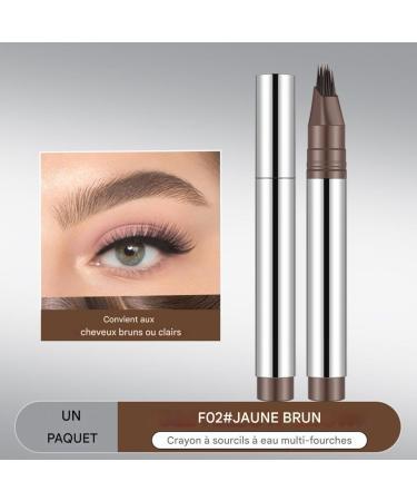 Eyebrow Pen - Multi-Branch Micro-Fill Eyebrow Pencil - Anti-Slip Pen Natural Hair Effect Long-Lasting Sweat-Resistant - Buy Online on GoSupps.com