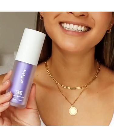 Purple Toothpaste for Whiter Teeth | Violet Whitening Toothpaste (2PC) - Ideal for All | Fight Yellowing & Stains - Buy Online on GoSupps.com