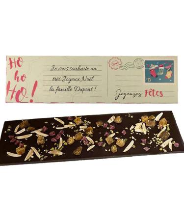 Personalised Chocolate Bar Greeting Card - Christmas Chocolate - Customisable Packaging - Buy Online on GoSupps.com