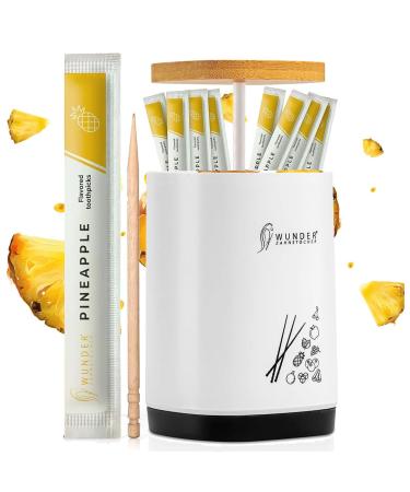 Miracle toothpick with taste - 100x toothpick individually packaged + 1x toothpick dispenser - oral hygiene - fresh breath - donor for toothpicks - individually packaged toothpick (pineapple)