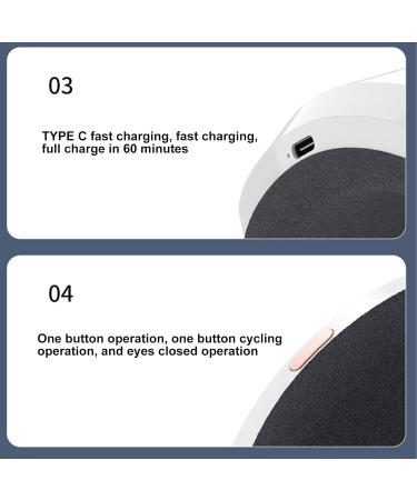 Haofy Headache Massager & Eye Massage Device - Intelligent Heating Vibration USB Charging | Perfect for Dormitory Use (White) - Buy Online on GoSupps.com