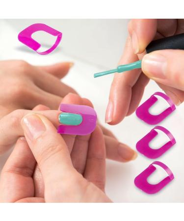 USTNIR 26 Pcs Nail Polish Stencil Kit - Reusable Nails Edge & Skin Barrier Polish Correctors for Perfect Nail Art - Buy Online on GoSupps.com