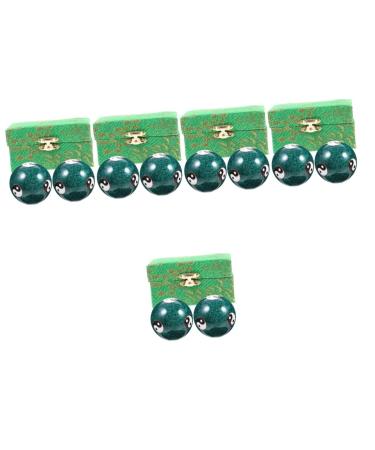 Fomiyes 10 Stk Health Massage Handball Handmassage Deaf Chinese Hand Fengshui Gemstone Baoding Balls Chinese Baoding Balls Metal Cloisonne Cloisonn -Memaille Fitness
