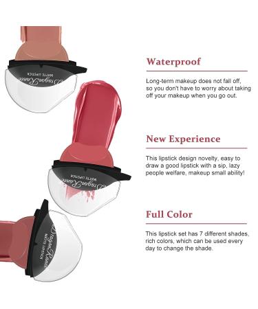 KYDA 6 Colors Matte Lipstick Set for Women - High Pigmented Velvet Makeup Cosmetics - Easy to Color - Set A (1-6) - Buy Online on GoSupps.com