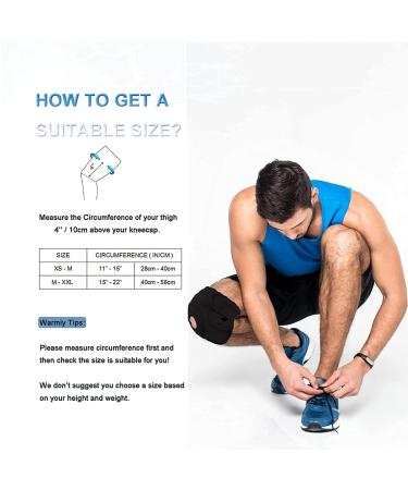 Knee Support Brace for Men M-XXL | Compression Sleeve for Arthritis & Joint Pain | Open Patella Pad & Stabilizers | Adjustable Straps | Men's Gift - Buy Online on GoSupps.com