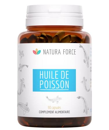Natura Force EPAX Certified Fish Oil Omega 3 of EPA 34% & DHA 24% Types Wild Fish from Protected Fishing and Heavy Metals - 90 Marine Capsules