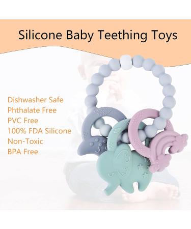 Elephant Silicone Baby Teething Toy | Chew & Sucking Relief for Infants & Toddlers - Buy Online on GoSupps.com