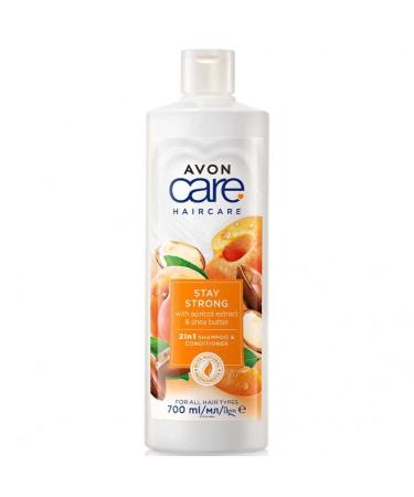 Avon Care Shampooing et apr s-shampoing 2 en 1 l'extrait d'abricot et au beurre de karit 700 ml