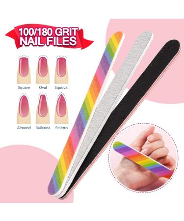 Nail File and Buffer Set - 14pcs Professional Manicure Tool Kit for Shiny Nails - Buy Online on GoSupps.com