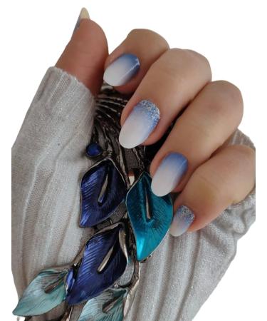 Zaubern gel4Home nail foils 16 pieces nail wraps (Vision Blue)