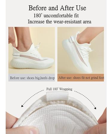 HarChen Heel Grips - Improve Shoe Fit and Comfort with Heel Cushion Liners - Extra Sticky Heel Protector Pads (4 Pairs) - Buy Online on GoSupps.com