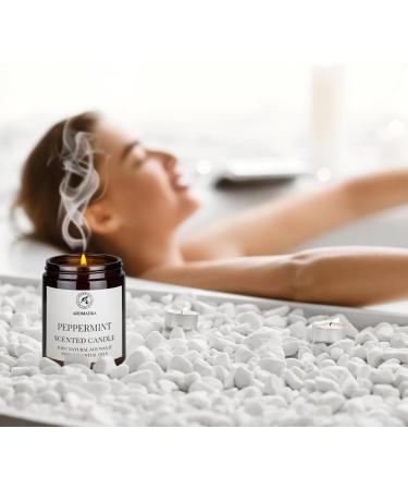 Peppermint Fragrance Candle 150g | 100% Essential Oil | Soy Wax Aromatherapy | Perfect Gift for Mother's Day & Birthdays - Buy Online on GoSupps.com
