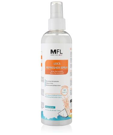 Made For Locs Vegan Rose Water Refresher Spray | Locs Moisturizer | Locs Deodorizer | Amazing Scents (Pineapple 8 oz) Pineapple 8 Fl Oz (Pack of 1)