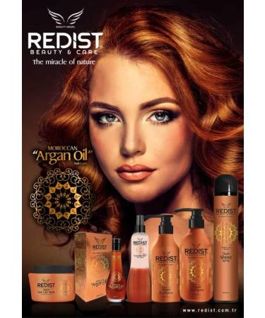 Redist Moroccan Argan Hair Care Shampoo 1000 ml | Argan Oil Hair Shampoo | Repairing Shampoo | Moisturizing | Against Dry and Damaged Hair - Buy Online on GoSupps.com