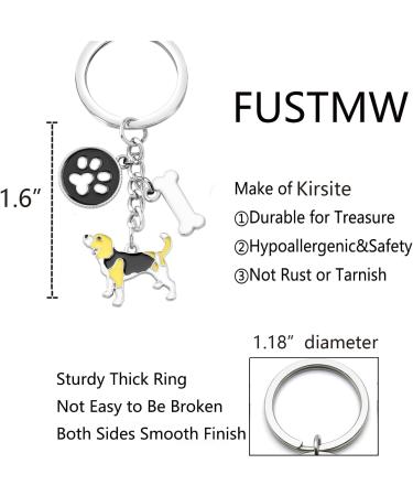 Ensianth Dog Keychain Gifts | Perfect Puppy & Dog Paw Print Keyring for Dog Lovers | Ideal Gift for Dog Owners Moms & Dads - Buy Online on GoSupps.com