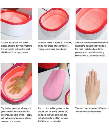 2pcs Rose Paraffin Wax Refills for Spa & Home Facials | Moisturizing & Nourishing Hand & Foot Care | Winter Skin Care Treatment - Buy Online on GoSupps.com