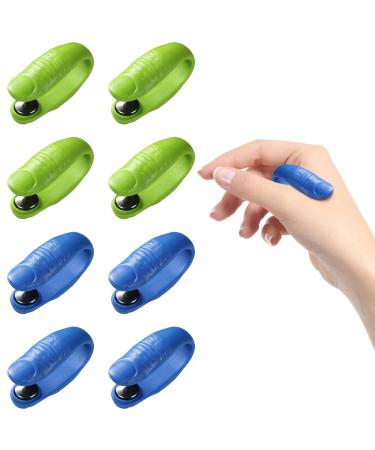 8 Pcs Acupressure Hand Pressure Point Clip Migraine Relief Clip Headache Pressure Point Tool for Relaxation Tension Anxiety Relief Muscle Pain Alleviation (Green, Blue) - Buy Online on GoSupps.com
